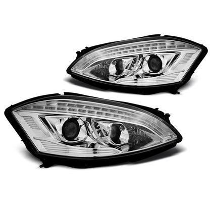 Xenon Scheinwerfer Daylight Chrom passend für Mercedes W221 05-09