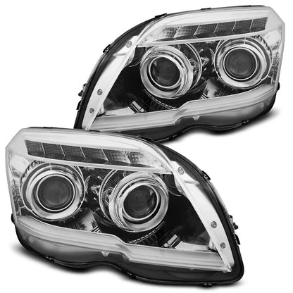 Scheinwerfer Röhrenlicht Chrom passend für Mercedes GLK X204 06.08-08.12