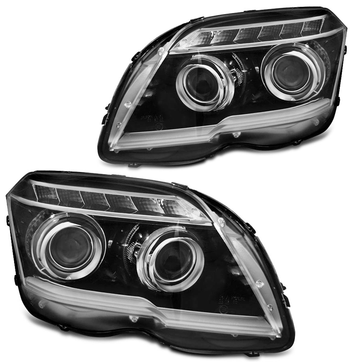 Scheinwerfer Röhrenlicht Schwarz passend für Mercedes GLK X204 06.08-08.12
