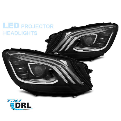 Scheinwerfer LED Schwarz passend für Mercedes W222 13-17