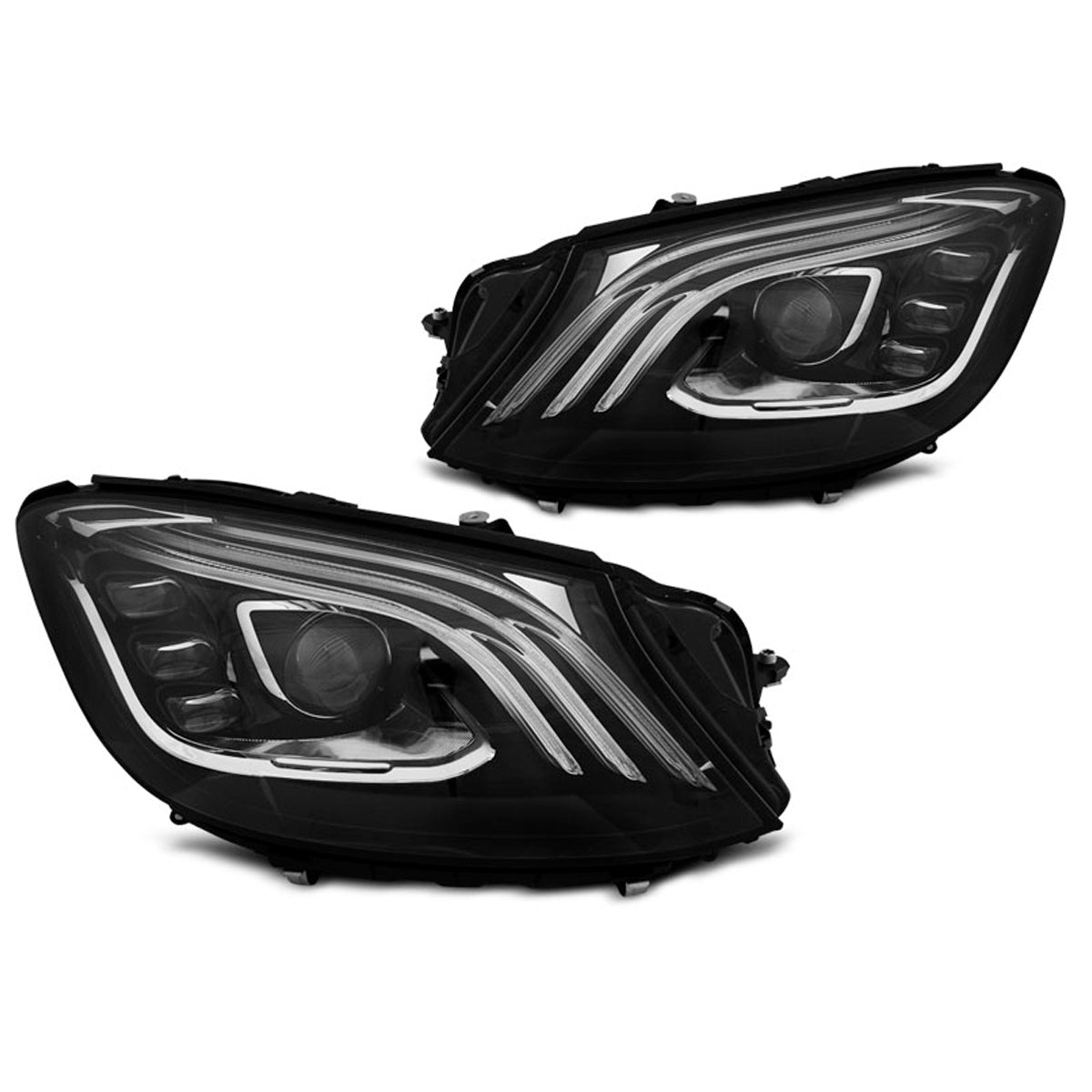 Scheinwerfer LED Schwarz passend für Mercedes W222 13-17