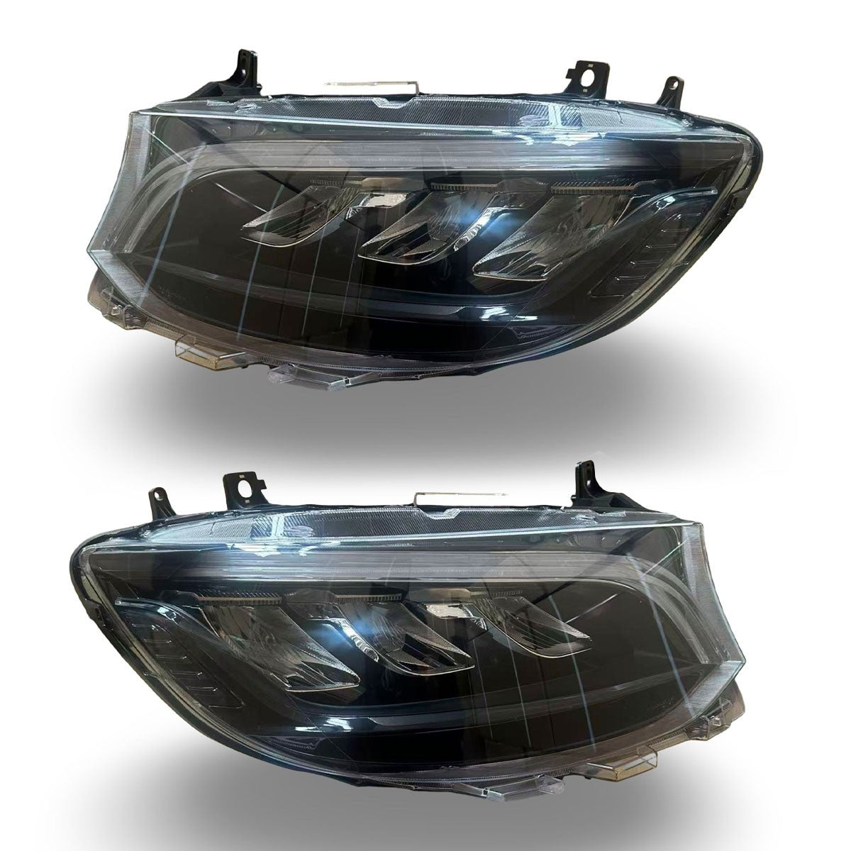 Voll-LED Scheinwerfer Schwarz passend für Mercedes Sprinter W907 2018-2023