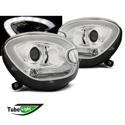 Scheinwerfer Tube Light Chrom passend für BMW MINI (COOPER) R60 R61 Countryman 10-14
