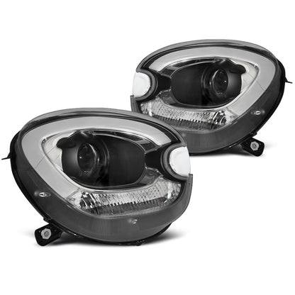 Scheinwerfer Tube Light Schwarz passend für BMW MINI (COOPER) R60 R61 Countryman 10-14