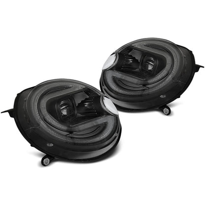 Scheinwerfer Tube Light Schwarz LED passend für BMW MINI (COOPER) 06-14