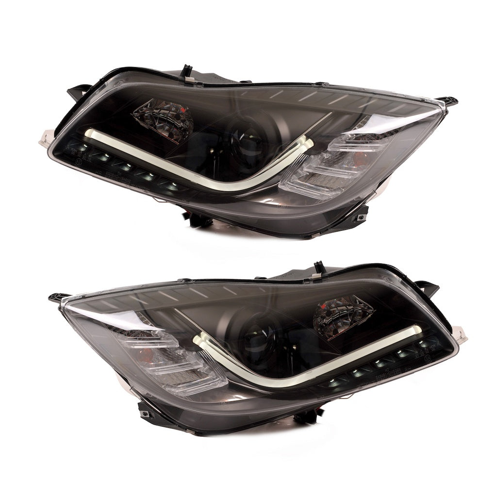 Scheinwerfer Halogen Schwarz mit Tagfahrlicht passend für OPEL INSIGNIA A (G09) Sports Tourer Limousine 2009-heute