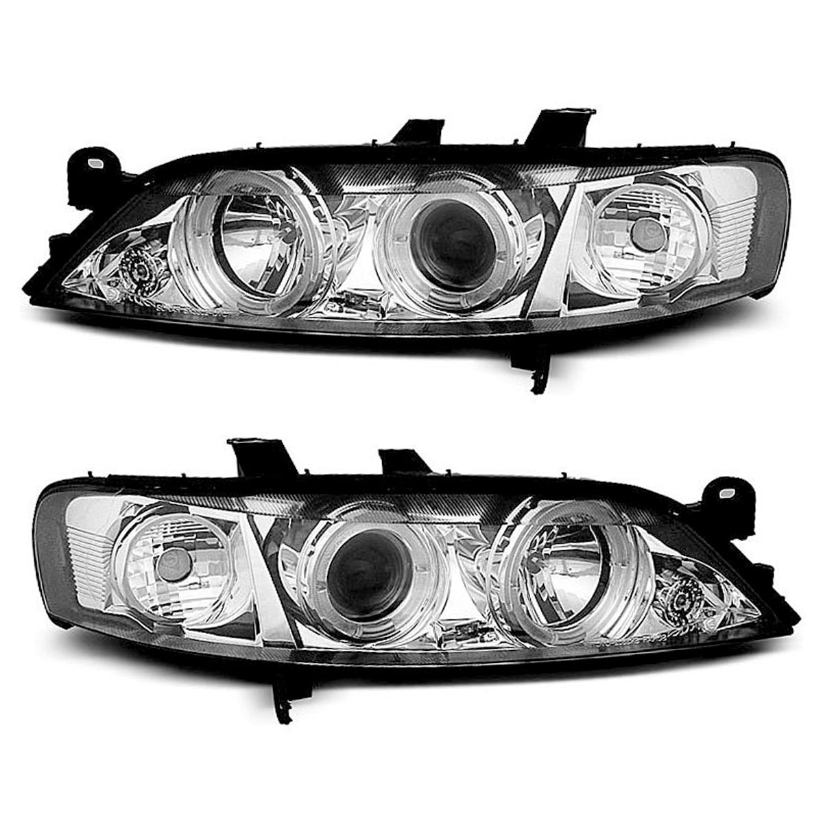 Scheinwerfer passend für Opel Vectra B 11.95-12.98 Angel Eyes Chrom