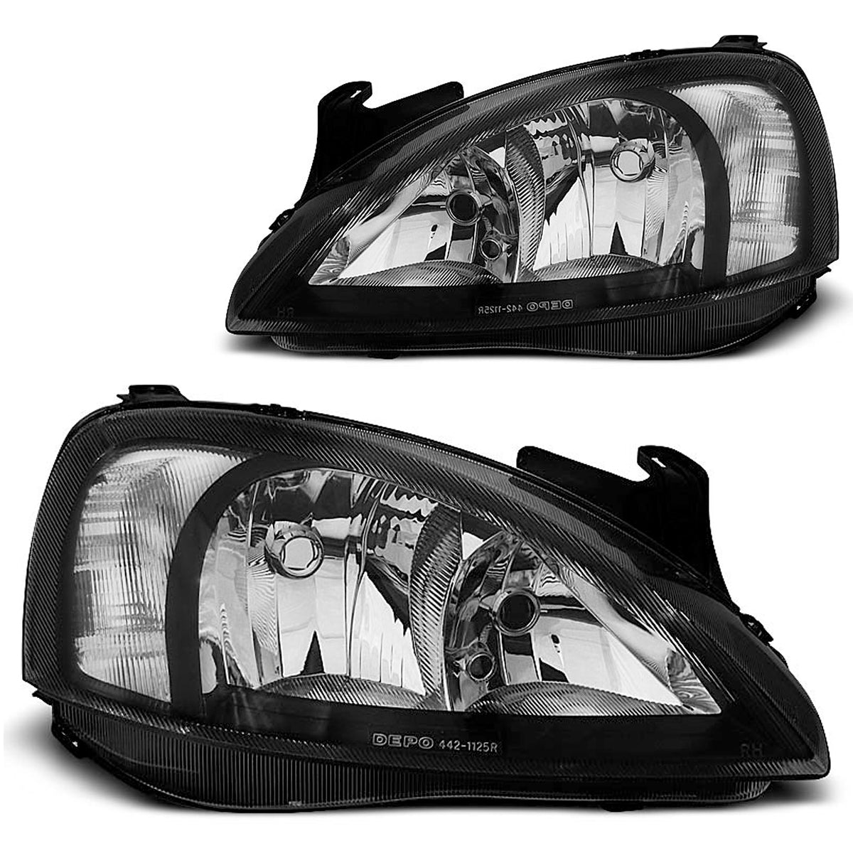 Scheinwerfer passend für Opel Corsa C 11.00-09.06 Schwarz