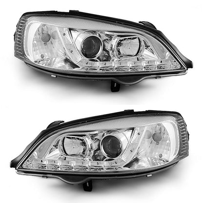 Scheinwerfer passend für Opel Astra G 09.97-02.04 Daylight Chrom