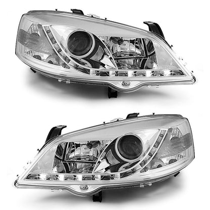 Scheinwerfer passend für Opel Astra G 09.97-02.04 Daylight Chrom