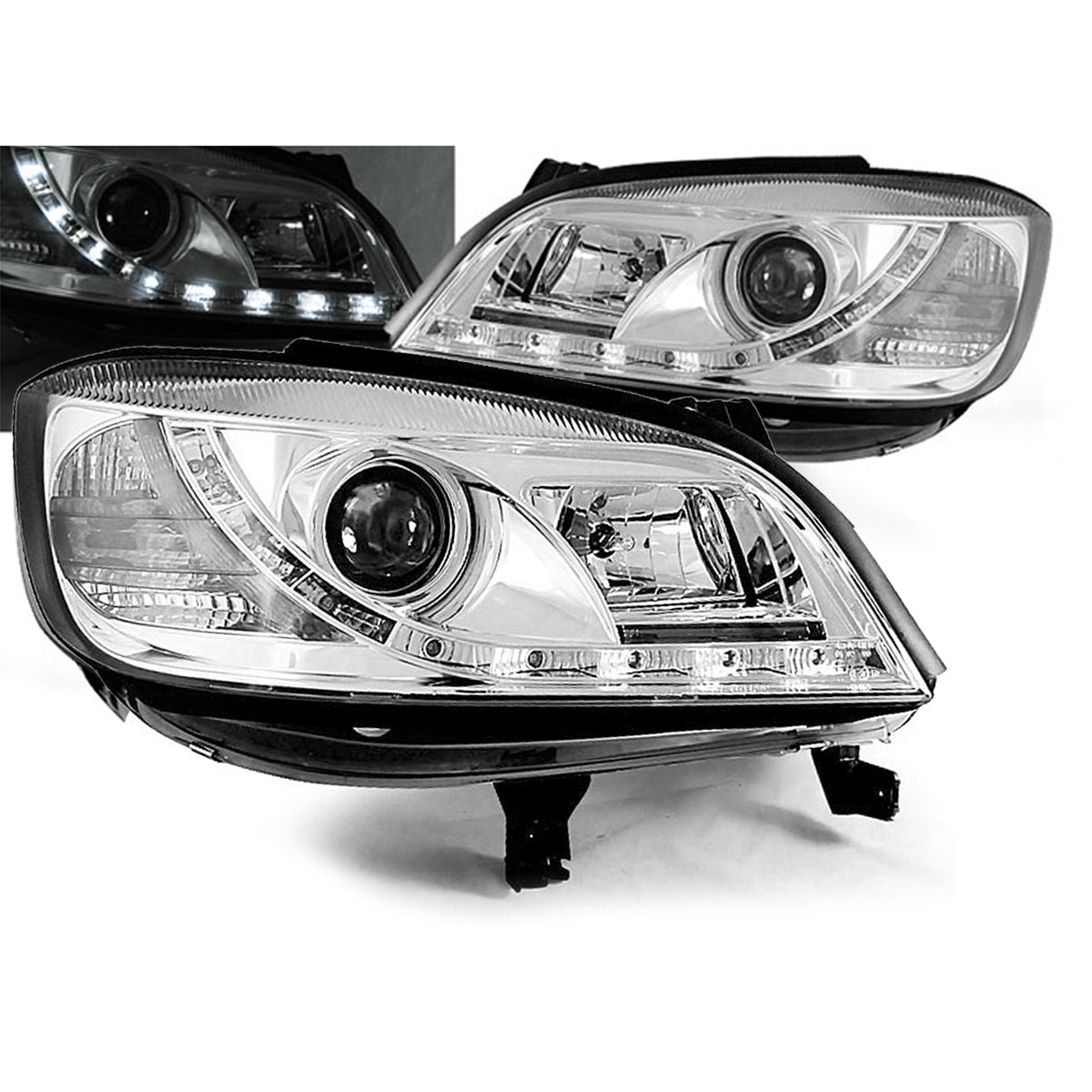 Scheinwerfer passend für Opel Zafira 04.99-06.05 Daylight Chrom