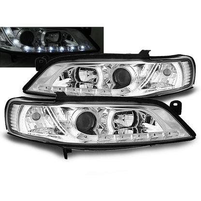 Scheinwerfer passend für Opel Vectra B 01.99-03.02 Daylight Chrom