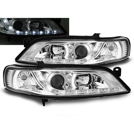 Scheinwerfer passend für Opel Vectra B 01.99-03.02 Daylight Chrom