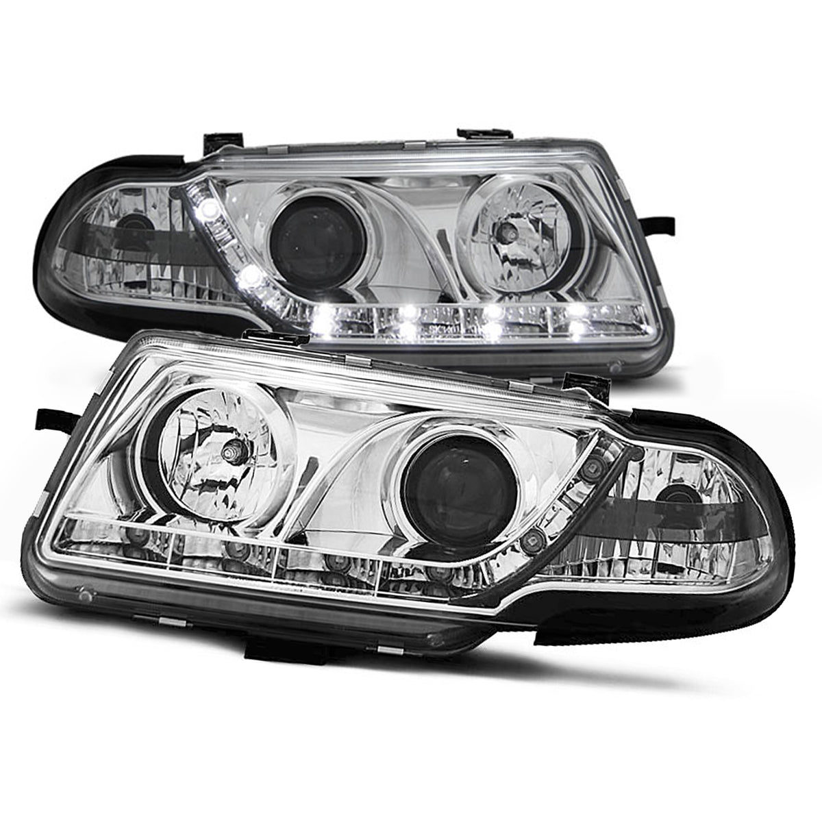 Scheinwerfer passend für Opel Astra F 09.91-08.94 Daylight Chrom