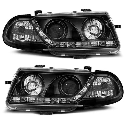 Scheinwerfer passend für Opel Astra F 09.91-08.94 Daylight Schwarz