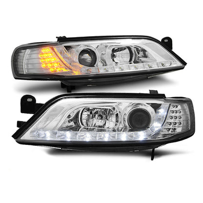 Scheinwerfer passend für Opel Vectra B 11.96-12.98 Daylight Chrom LED Blinker