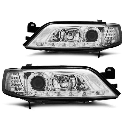 Scheinwerfer passend für Opel Vectra B 11.96-12.98 Daylight Chrom LED Blinker