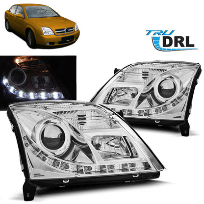 Scheinwerfer passend für Opel Vectra C 04.02-08.05 Tru DRL Chrom