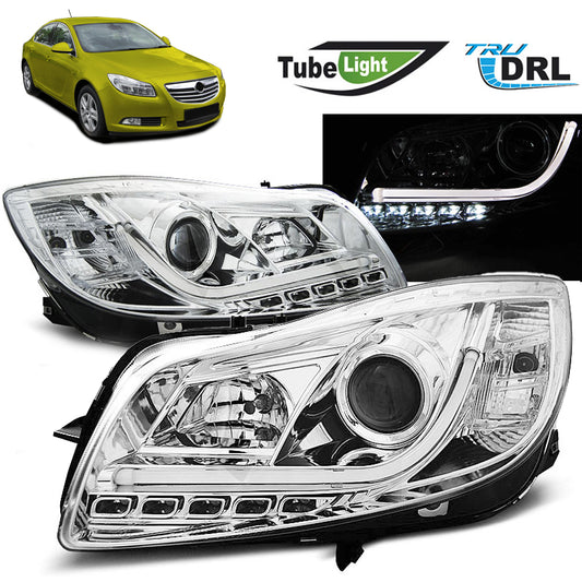 Scheinwerfer passend für Opel Insignia 08-12 Chrom Röhrenlichter