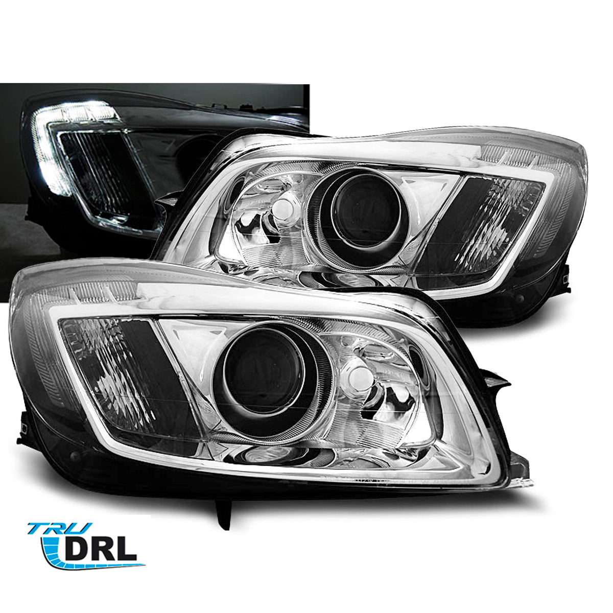 Scheinwerfer passend für Opel Insignia 08-12 Chrom Tru DRL