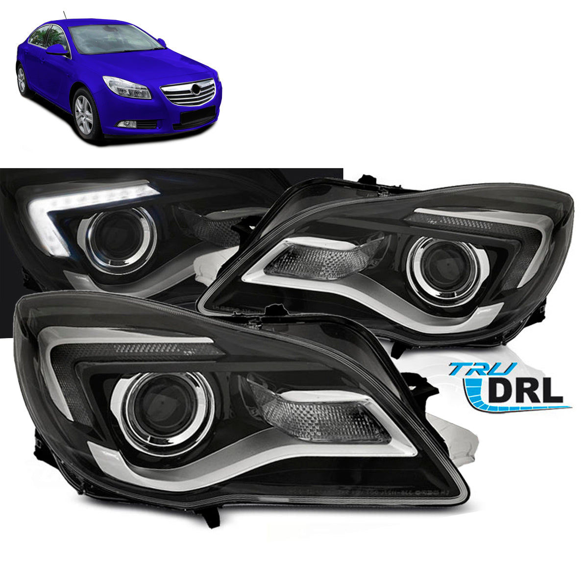Scheinwerfer passend für Opel Insignia 13-17 Schwarz LED