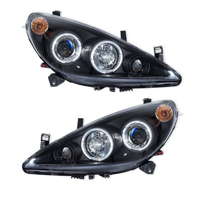 Schwarze Halogen Projektor Scheinwerfer passend für Peugeot 307 2001-2008