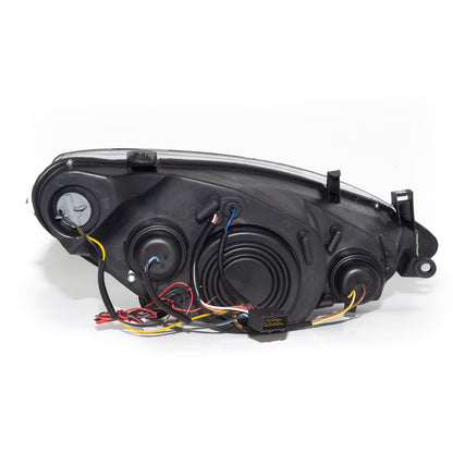 Scheinwerfer Halogen Projektor Schwarz passend für PEUGEOT 307 Schrägheck, CC und SW 2001-heute