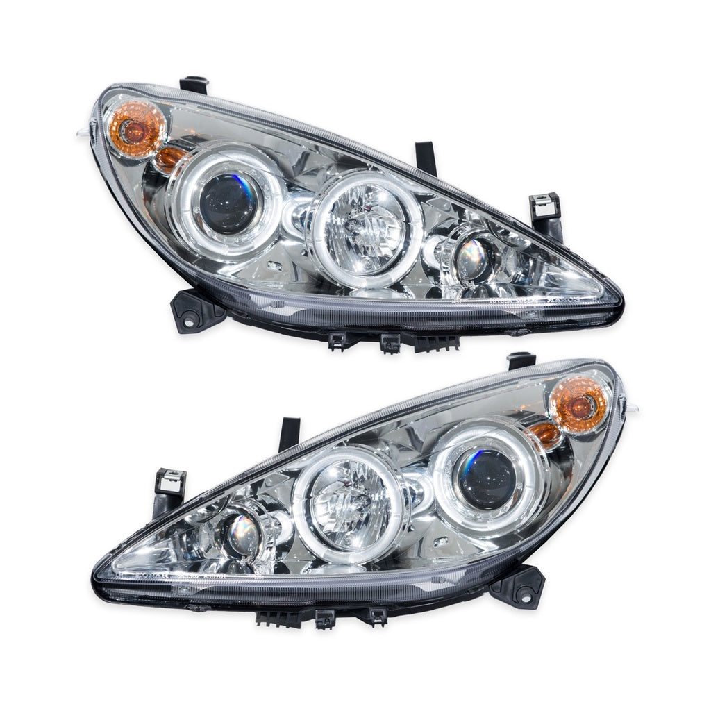 Scheinwerfer Halogen Projektor Chrome passend für PEUGEOT 307 Schrägheck, CC und SW 2001-heute