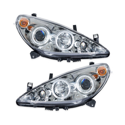 Scheinwerfer Halogen Projektor Chrome passend für PEUGEOT 307 Schrägheck, CC und SW 2001-heute