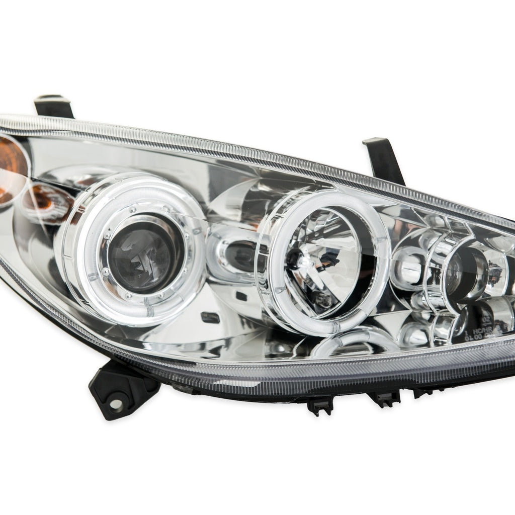 Scheinwerfer Halogen Projektor Chrome passend für PEUGEOT 307 Schrägheck, CC und SW 2001-heute