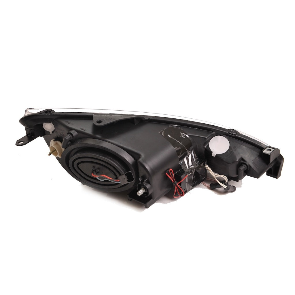 Scheinwerfer Halogen Projektor Schwarz mit CCFL passend für PEUGEOT 206 Schrägheck, CC und SW 1998-2012