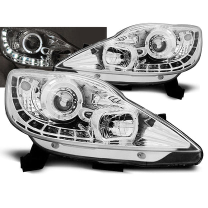 Scheinwerfer passend für Peugeot 107 05-11 Daylight Chrom