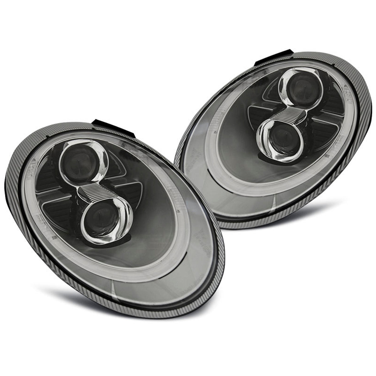 Xenon Scheinwerfer Röhrenlicht Silber passend für Porsche 911 (997) 04-09