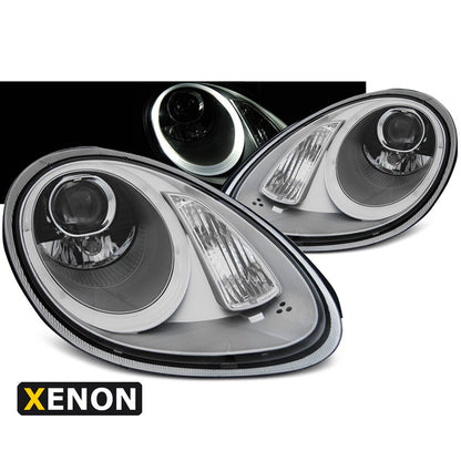 Xenon Scheinwerfer Silber passend für Porsche Boxster / Cayman 987 05-08