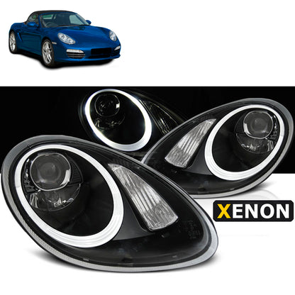 Xenon Scheinwerfer Schwarz passend für Porsche Boxster / Cayman 987 05-08
