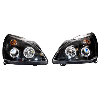 Halogen-Scheinwerfer Schwarz passend für Renault Clio II 2001-2005