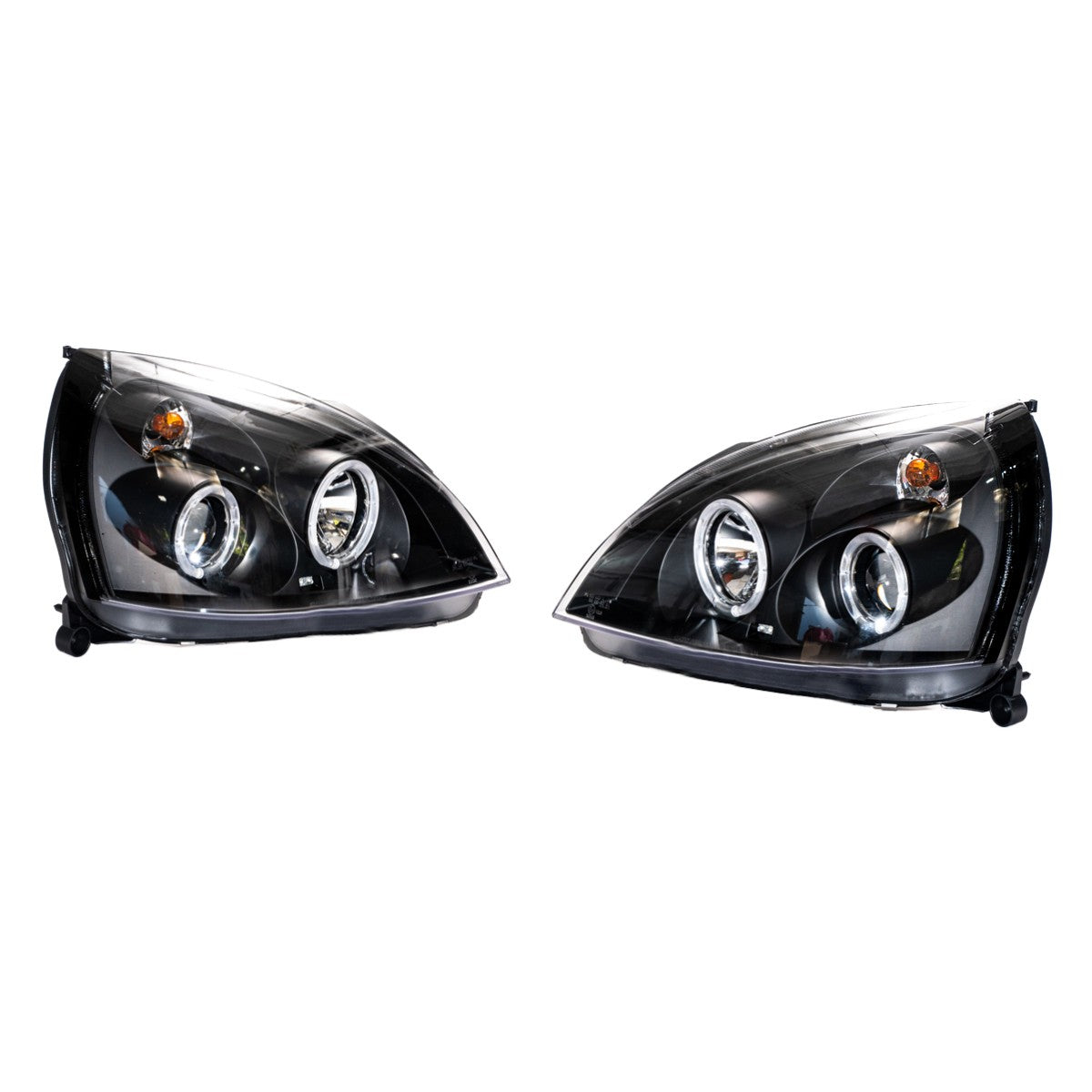 Halogen-Scheinwerfer Schwarz passend für Renault Clio II 2001-2005