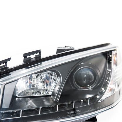 Schwarze Halogen Scheinwerfer Set passend für Renault Megane II 2003-2009