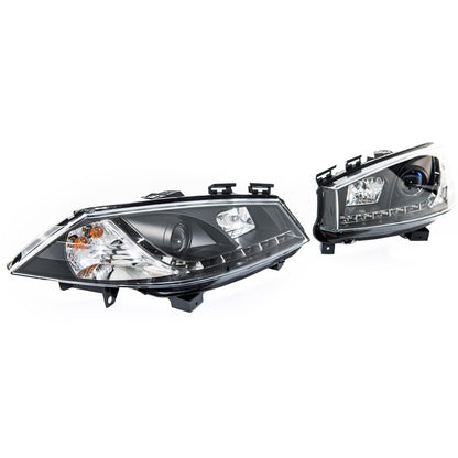 Scheinwerfer Halogen Schwarz passend für RENAULT MEGANE II 2003-heute