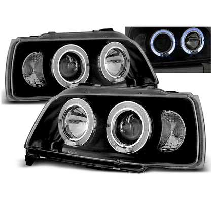 Scheinwerfer Renault Clio 06.90-95 Angel Eyes Schwarz