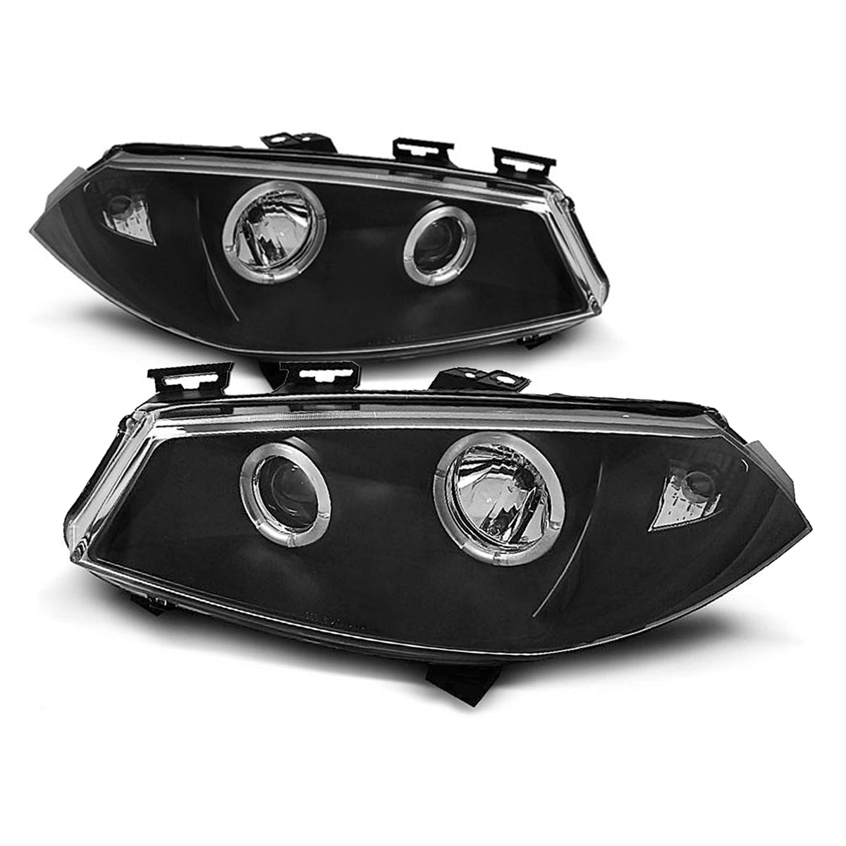 Scheinwerfer Renault Megane II 11.02-12.05 Angel Eyes Schwarz