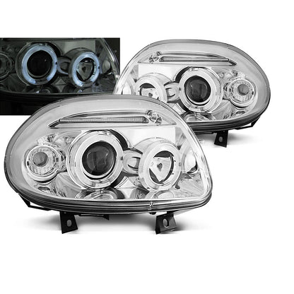 Scheinwerfer Renault Clio II 09.98-05.01 Angel Eyes Chrom