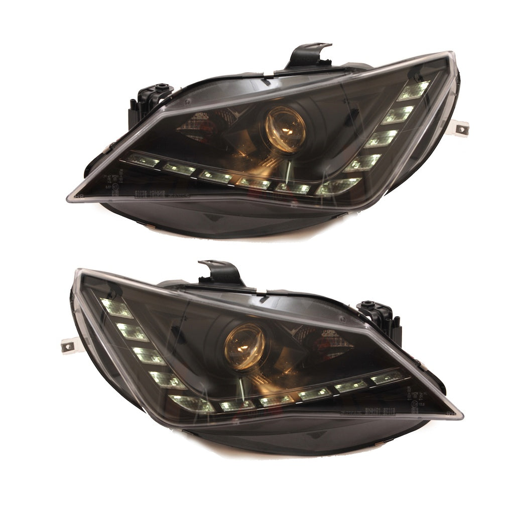 Scheinwerfer Halogen Schwarz passend für SEAT IBIZA IV (6J) 2013-heute