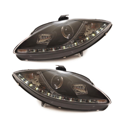Halogen Scheinwerfer Schwarz passend für SEAT Altea Leon Toledo 2005-2008