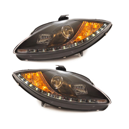 Halogen Scheinwerfer Schwarz passend für SEAT Altea Leon Toledo 2005-2008