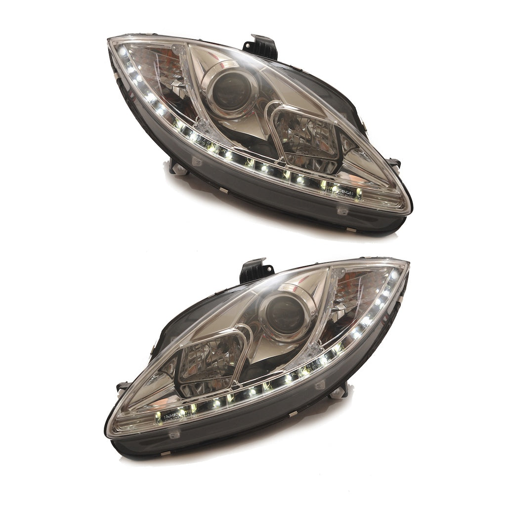 Scheinwerfer Halogen Chrome passend für SEAT ALTEA (5P1), LEON (1P1) und TOLEDO III (5P2) 2005-2008