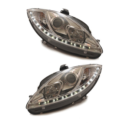 Scheinwerfer Halogen Chrome passend für SEAT ALTEA (5P1), LEON (1P1) und TOLEDO III (5P2) 2005-2008