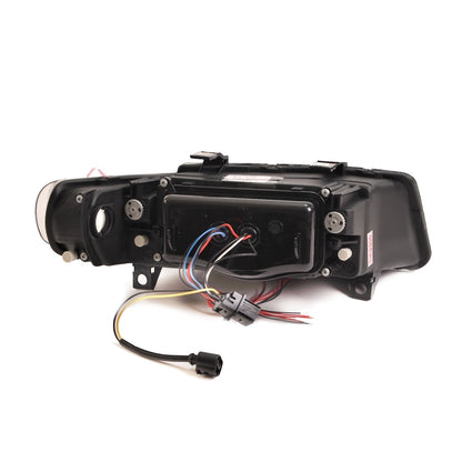 Scheinwerfer Halogen Schwarz passend für SEAT TOLEDO II Limousine (1M2) und SEAT LEON (1M1) 1999-2005