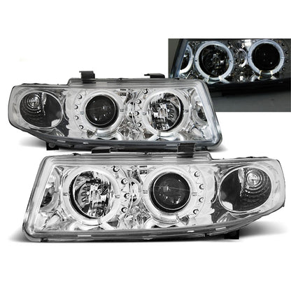 Scheinwerfer Angel Eyes Chrom passend für Seat Leon / Toledo 04.99-08.04