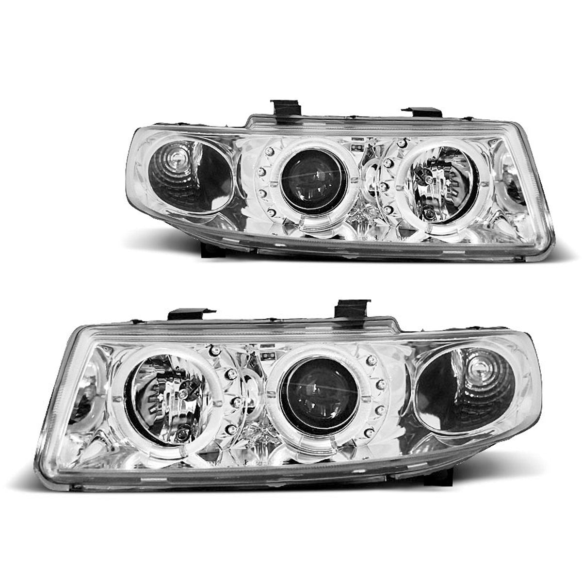 Scheinwerfer Angel Eyes Chrom passend für Seat Leon / Toledo 04.99-08.04